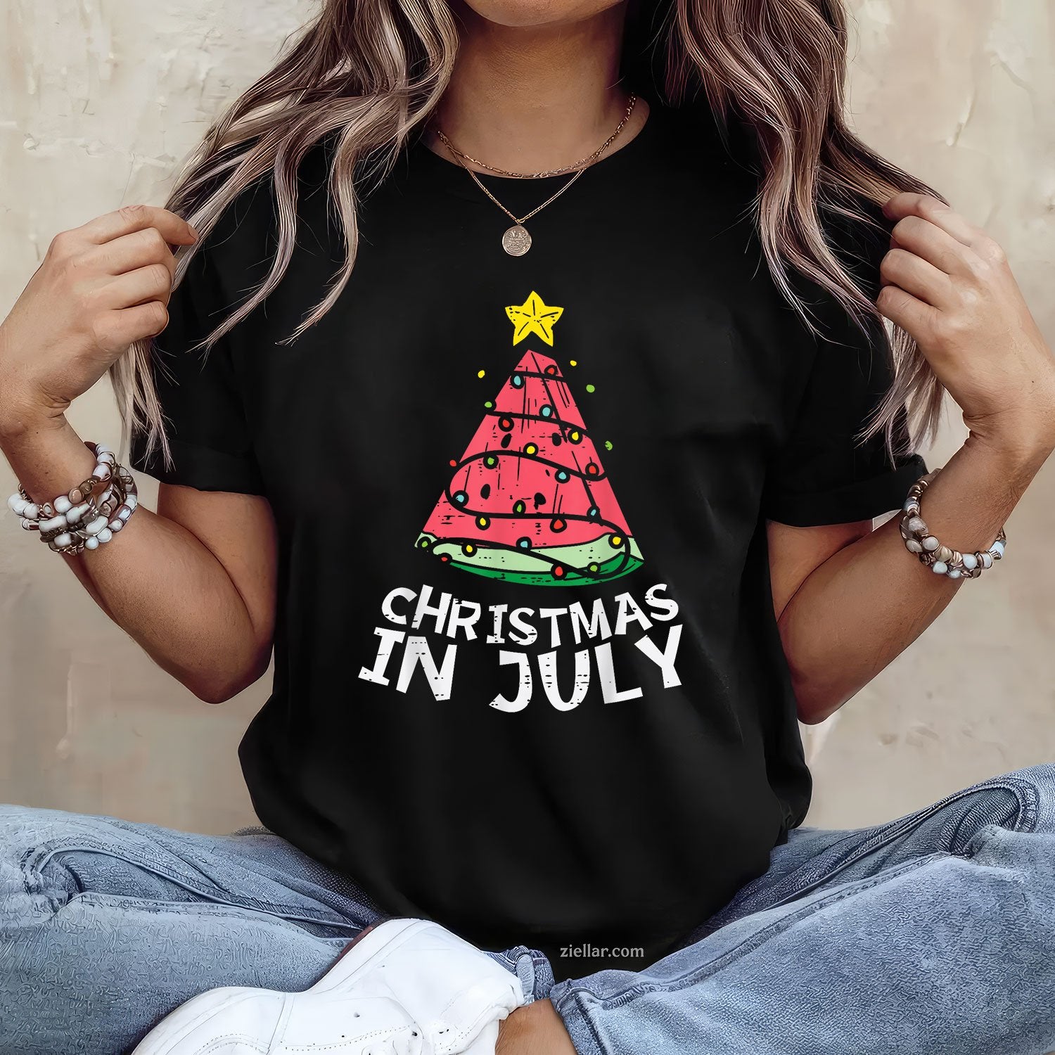 Christmas In July Watermelon Xmas Tree Summer