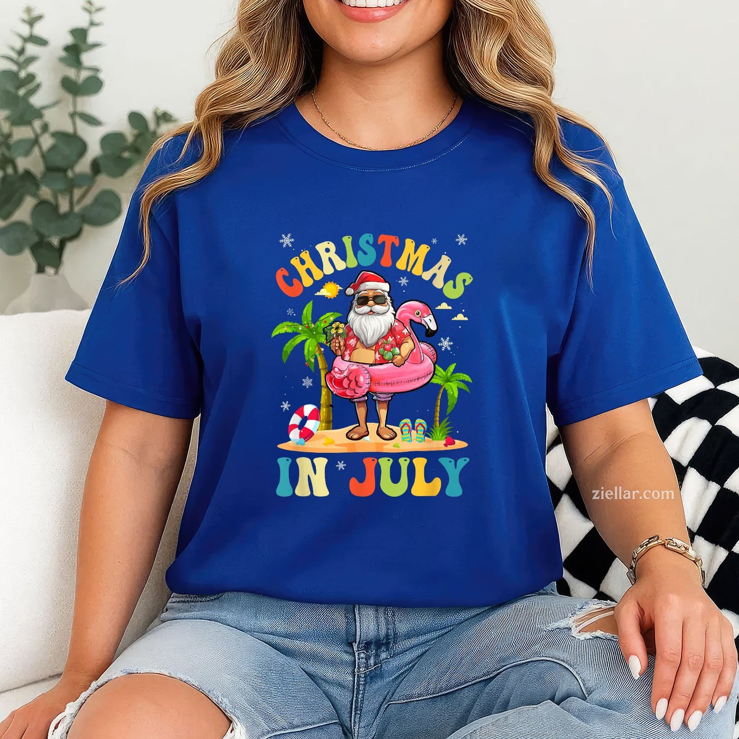 Christmas In July Funny Santa Summer