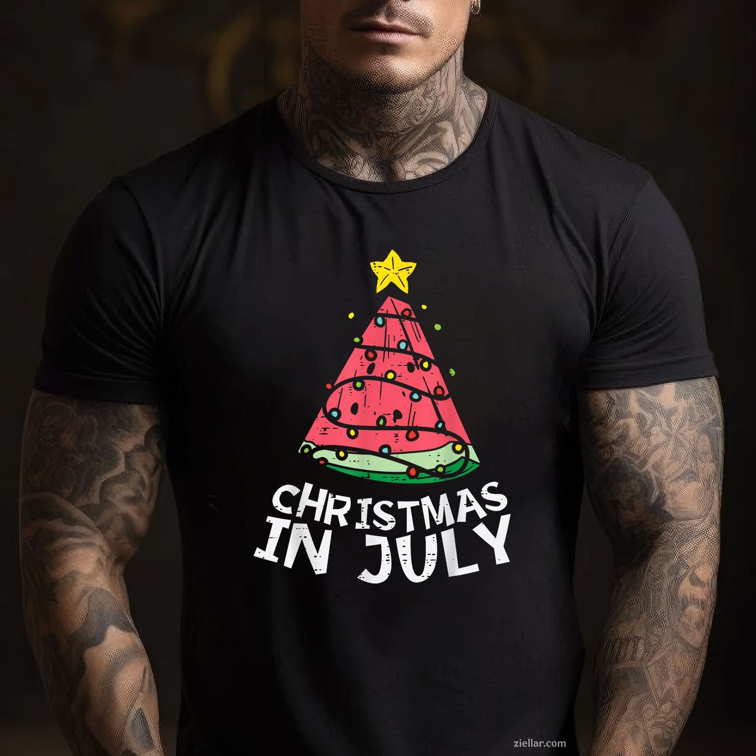 Christmas In July Watermelon Xmas Tree Summer