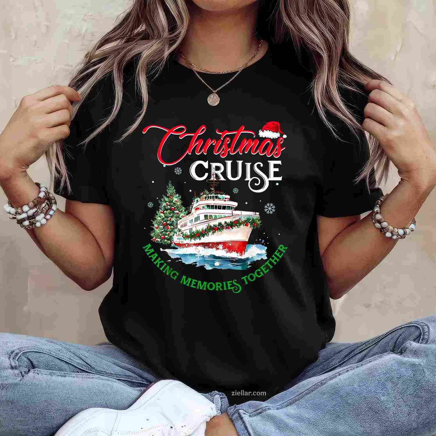 Christmas Cruise Squad Making Memories Together Family Trip T-Shirt, A Family Trip Christmas Cruise Squad Tee