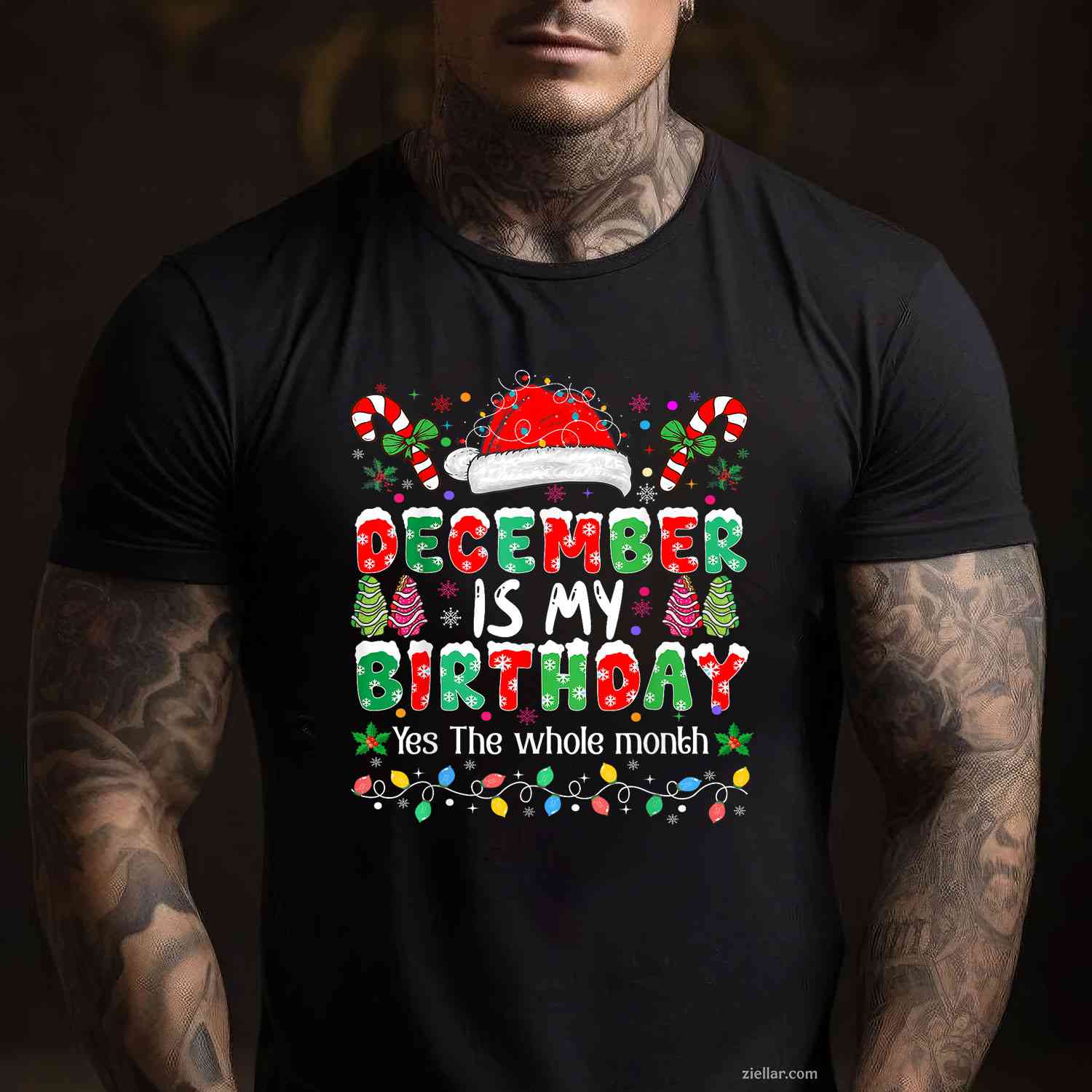 Christmas December Birthday Funny T-Shirt_ December Is My Birthday Tee, A Great Winter Season Gift