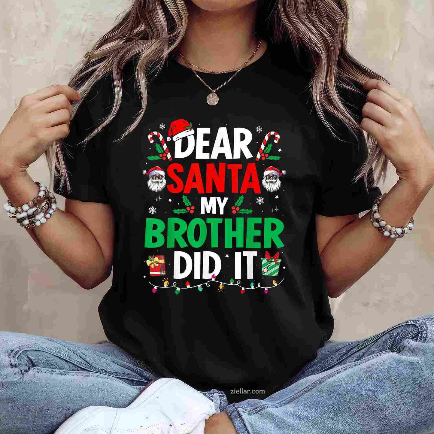 Christmas Crew Xmas Lights Family Matching Pajamas T-Shirt, A Festive Christmas Holiday Crew Pajama Tee