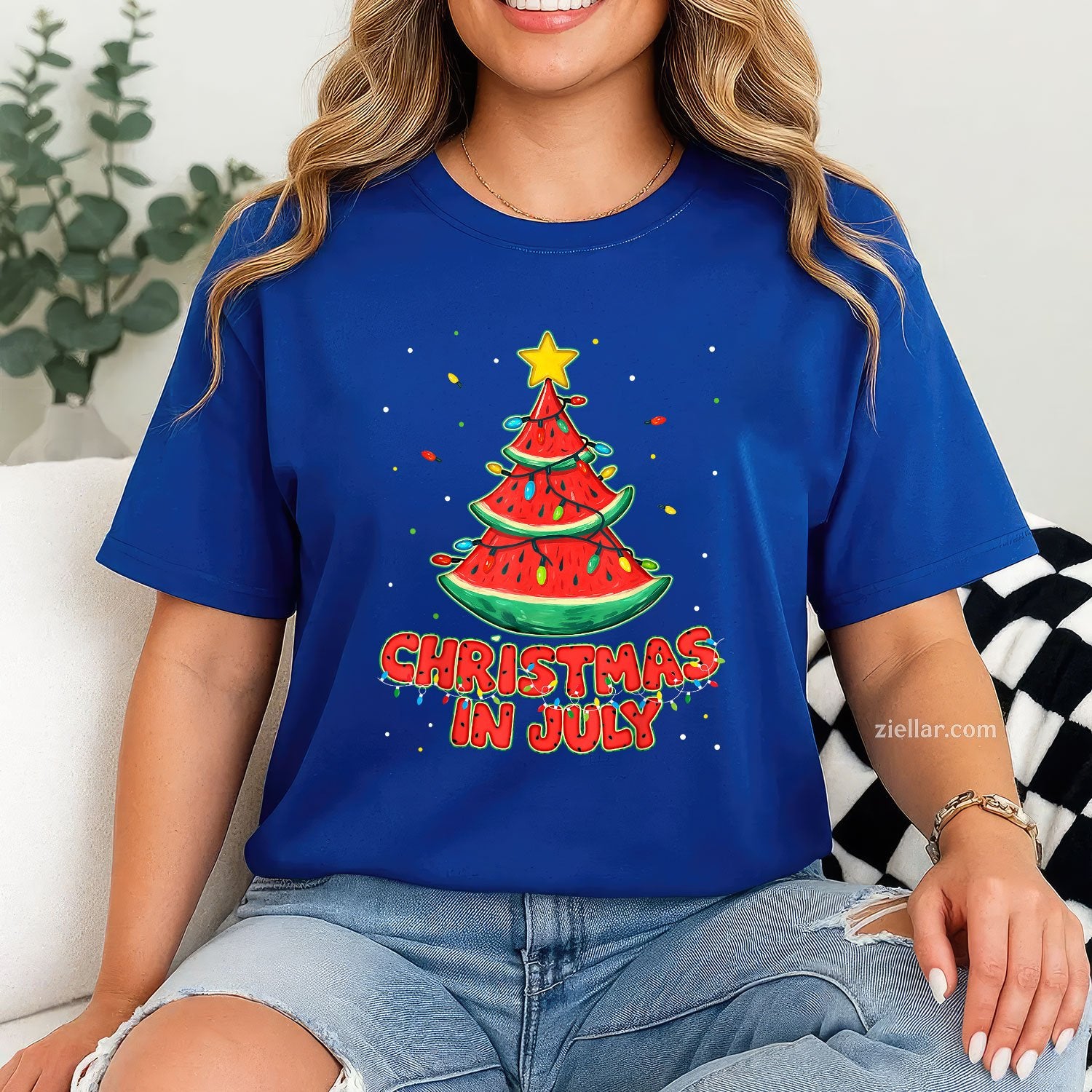 Christmas In July Watermelon Tree Beach Summer