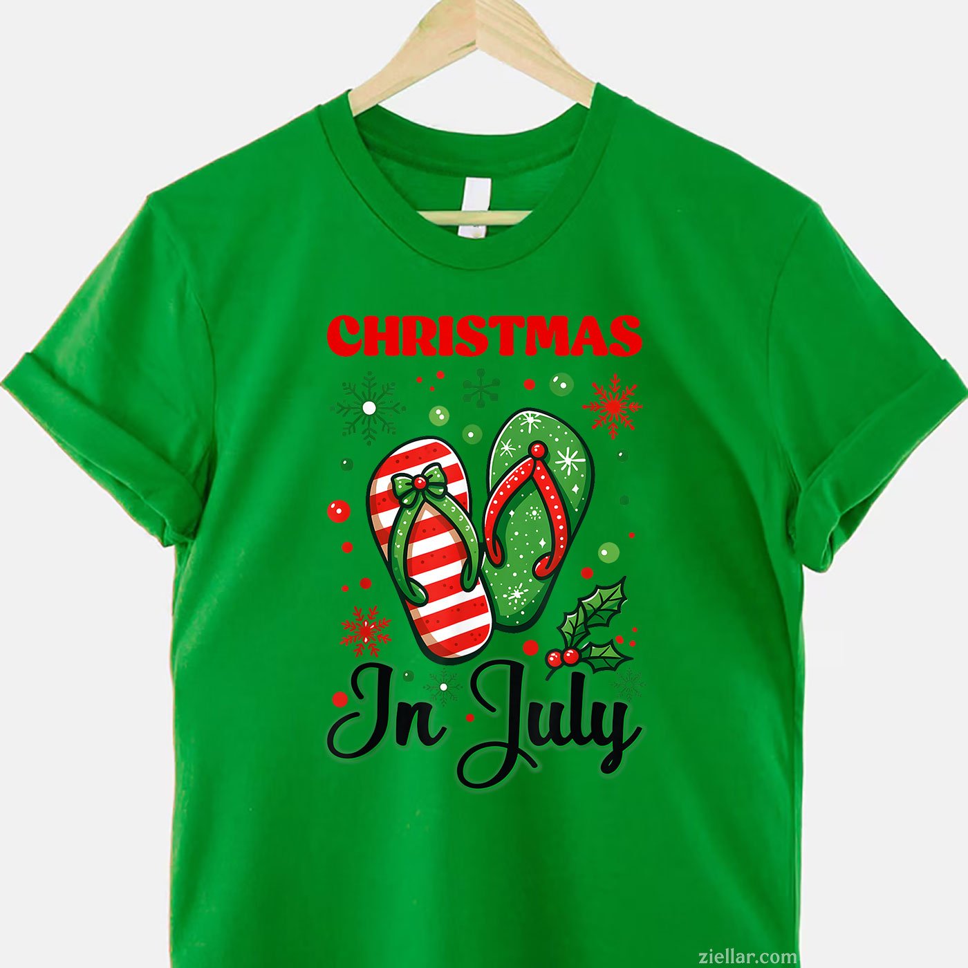 Christmas In July Flip Flops Xmas Summer Women