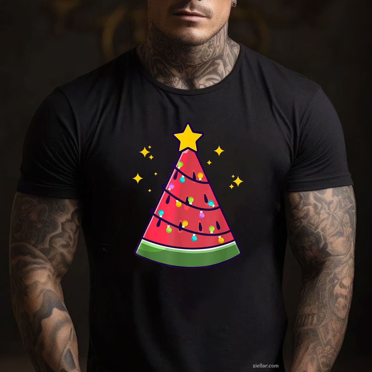 Christmas In July Watermelon Summer Xmas Tree