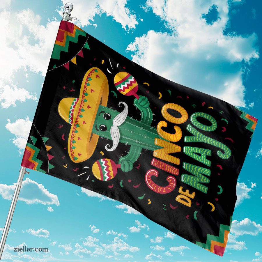 Cinco de Mayo Cactus Design Vibrant Mexican Fiesta Holiday Party Decoration