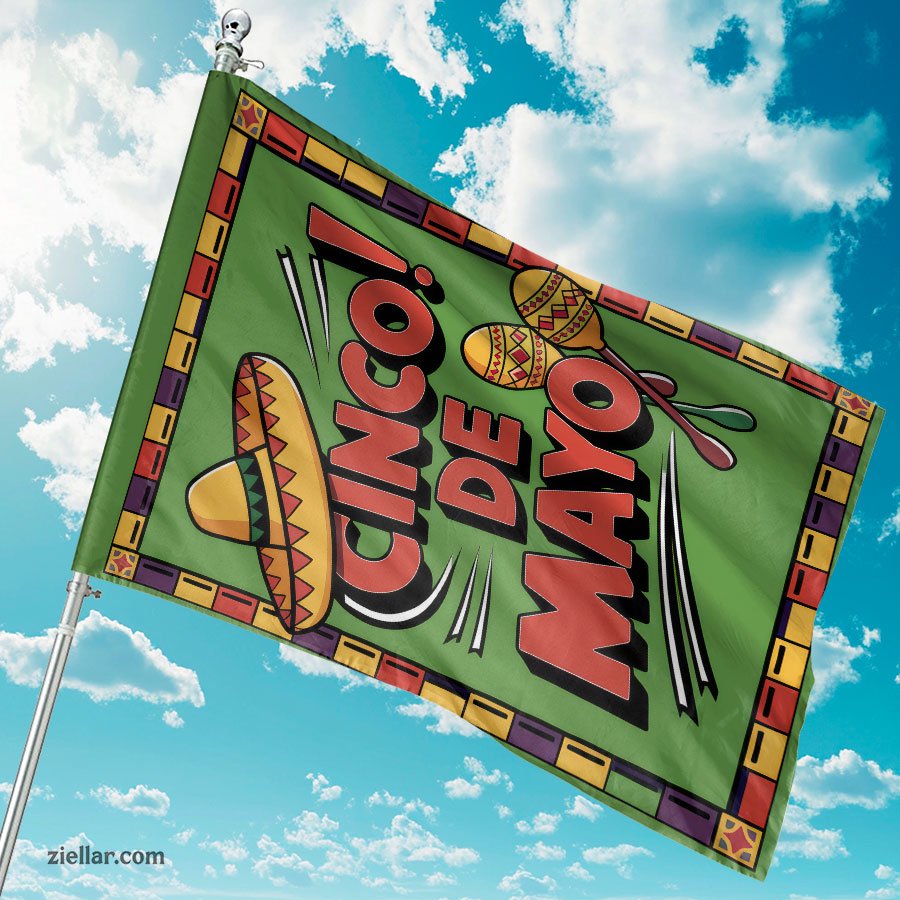 Cinco de Mayo Celebration Sombrero and Maracas Theme for Party Decorations