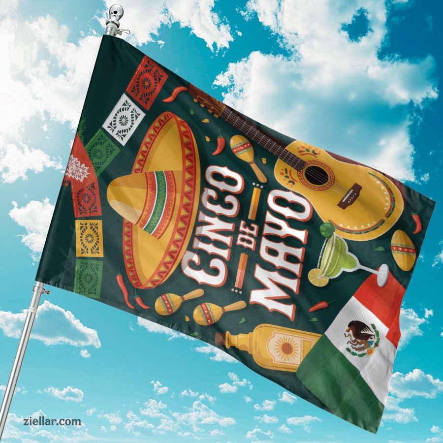Cinco de Mayo Festive Sombrero Tequila and Guitar Theme for Party Supplies