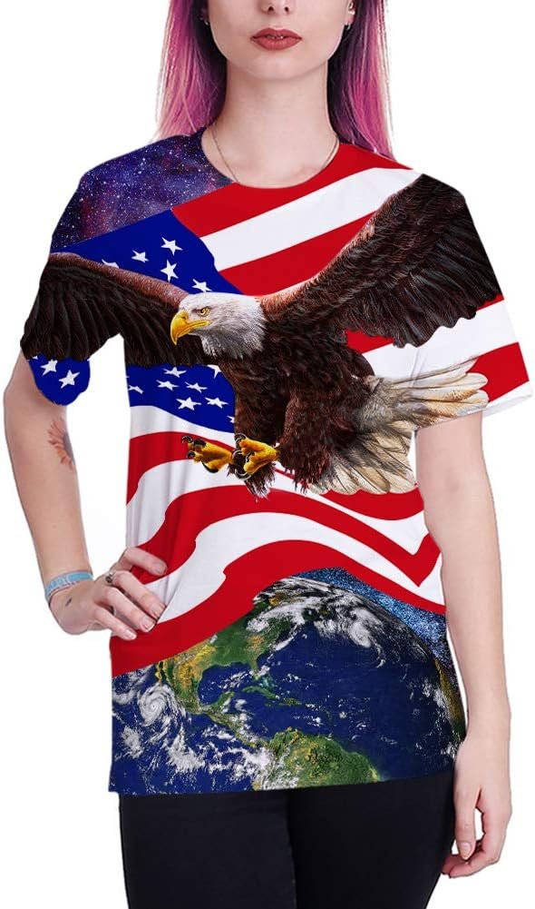 Colorful Art Graphic Tee for All Genders, Neemanndy 3D T-Shirt with Unique Print for Adults and Teens