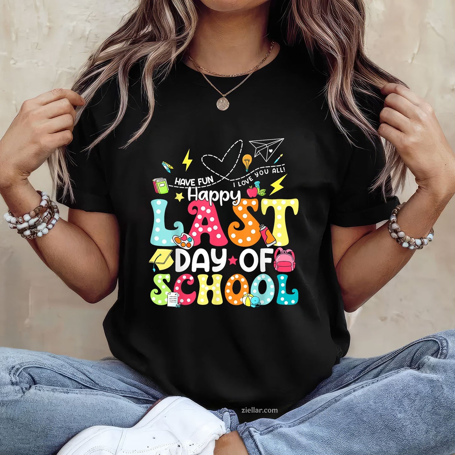 Cute End of School Appreciation Tee and T-Shirt, Graphic T-Shirt Gift for Educators