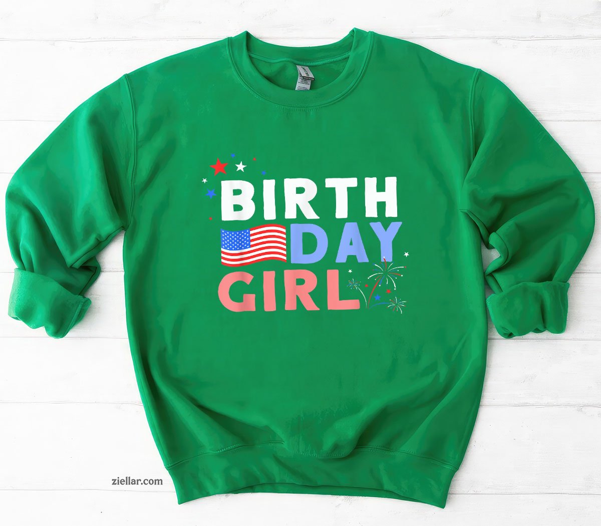 Cute It's My Birthday 4th of July Design For Women Sweatshirt, Patriotic USA Independence Day Gift