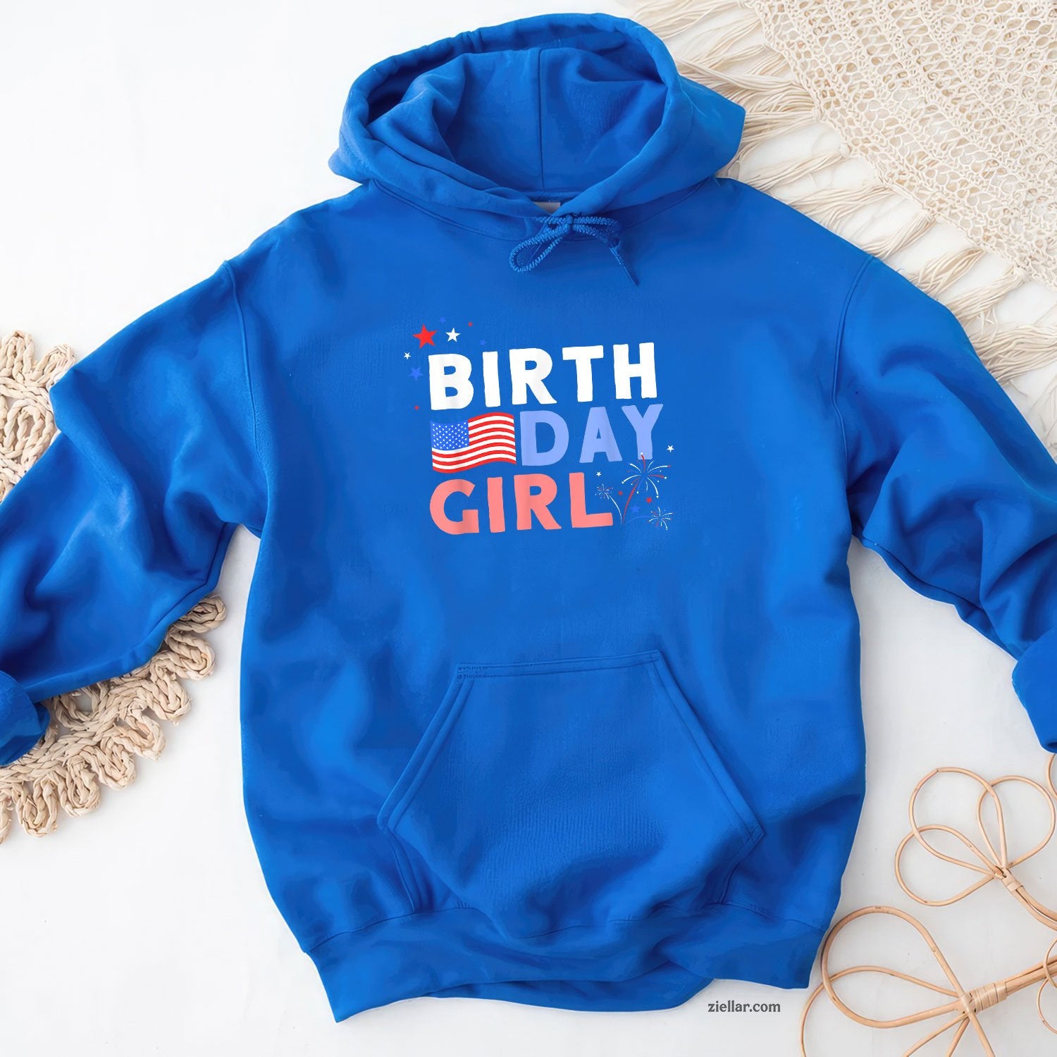 Cute It's My Birthday 4th of July Design For Women Hoodie Shirt, Patriotic USA Independence Day Gift