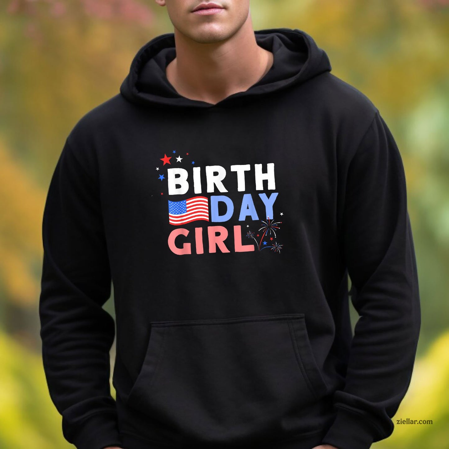 Cute It's My Birthday 4th of July Design For Women Hoodie Shirt, Patriotic USA Independence Day Gift