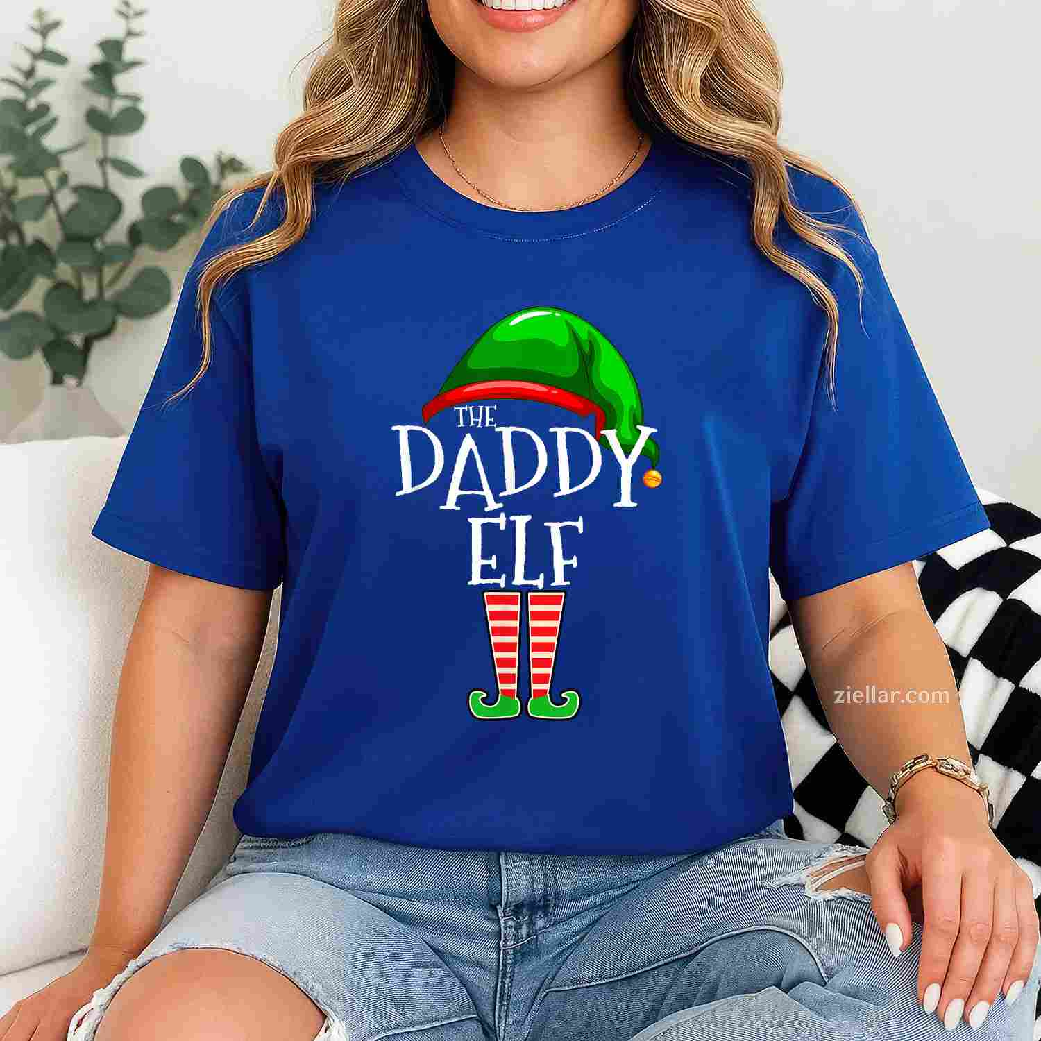 Daddy Elf Family Matching Group Christmas T-Shirt, A Funny Daddy Elf Family Matching Christmas Tee