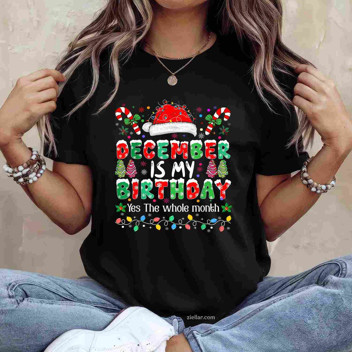 December Girl She Whispered Back I Am The Storm Butterfly T-Shirt_ Fierce Queen Birthday Tee For Adults