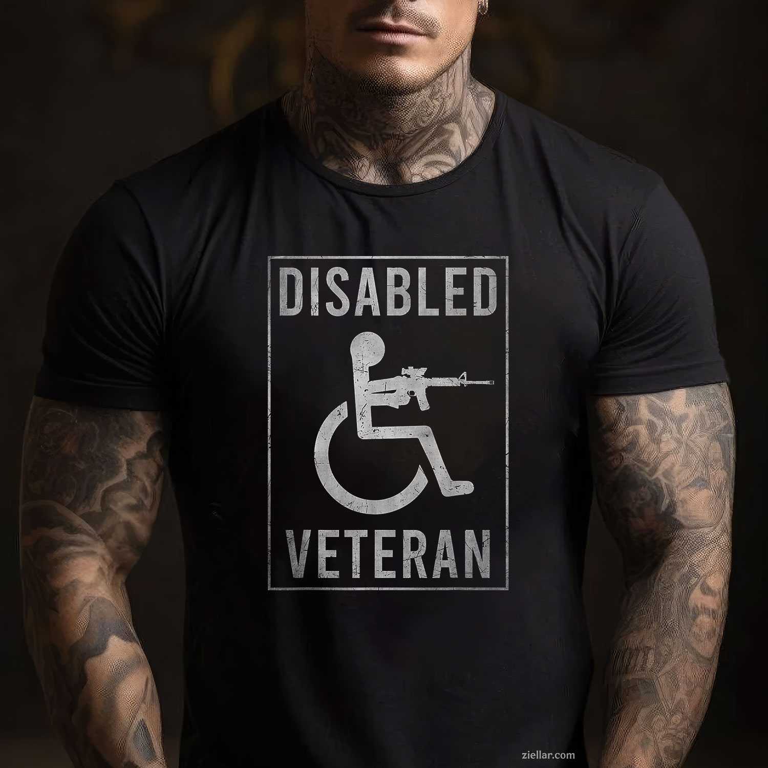 Disabled Veteran Dad Grandpa_ Disabled But Deadly T-Shirt And Tee For Men And Adults