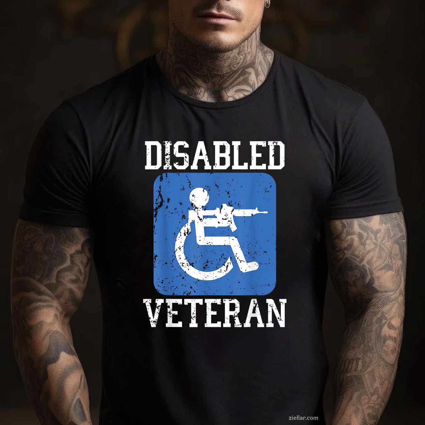 Disabled Veteran Armed Forces Military Soldier Army Usa T-Shirt And Tee For Men