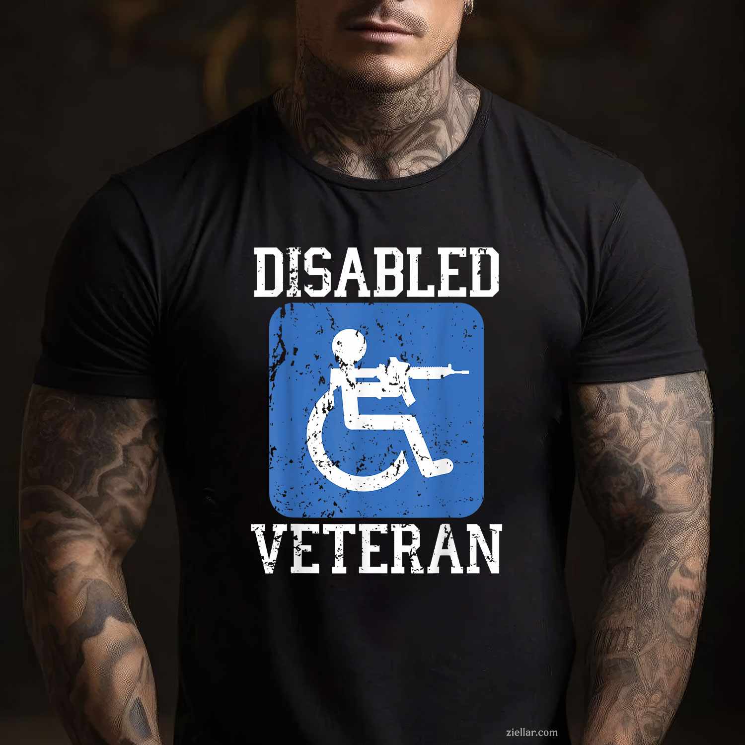 Disabled Veteran Armed Forces Military Soldier Army Usa T-Shirt And Tee For Men