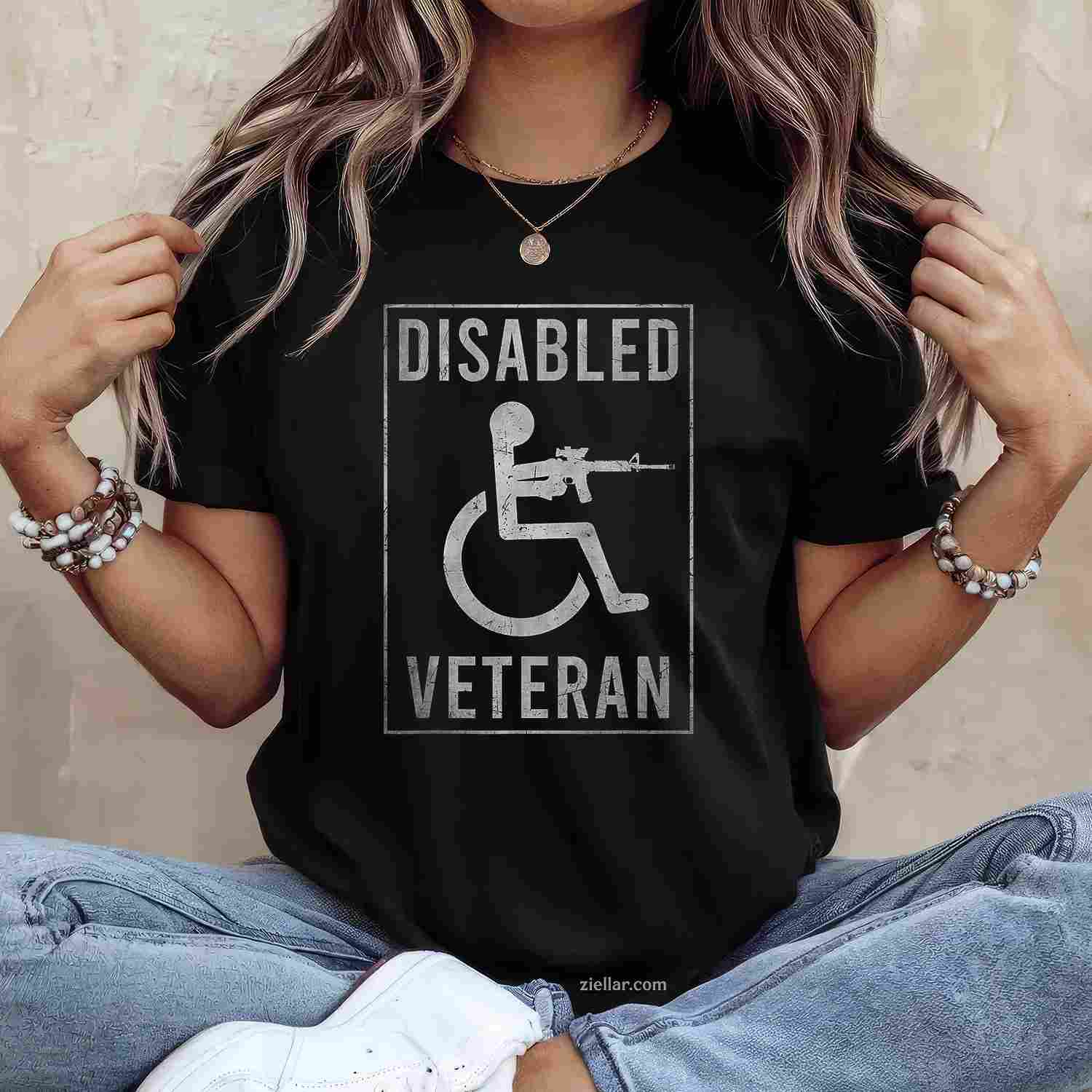Disabled Veteran Dad Grandpa_ Disabled But Deadly T-Shirt And Tee For Men And Adults
