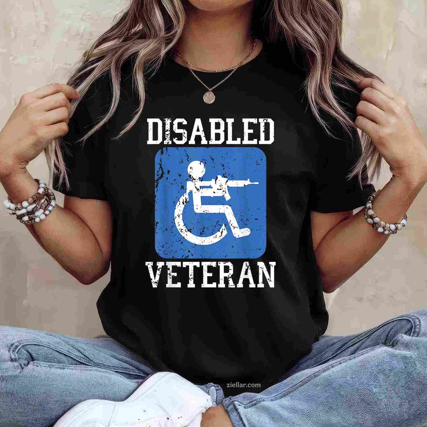 Disabled Veteran Armed Forces Military Soldier Army Usa T-Shirt And Tee For Men