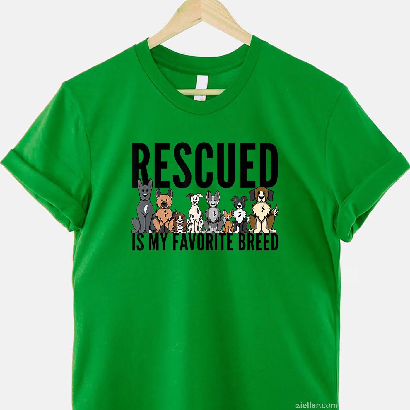 Dog Lovers T-Shirt For Women Men, Rescue Dog Vintage Graphic Tee For Adults