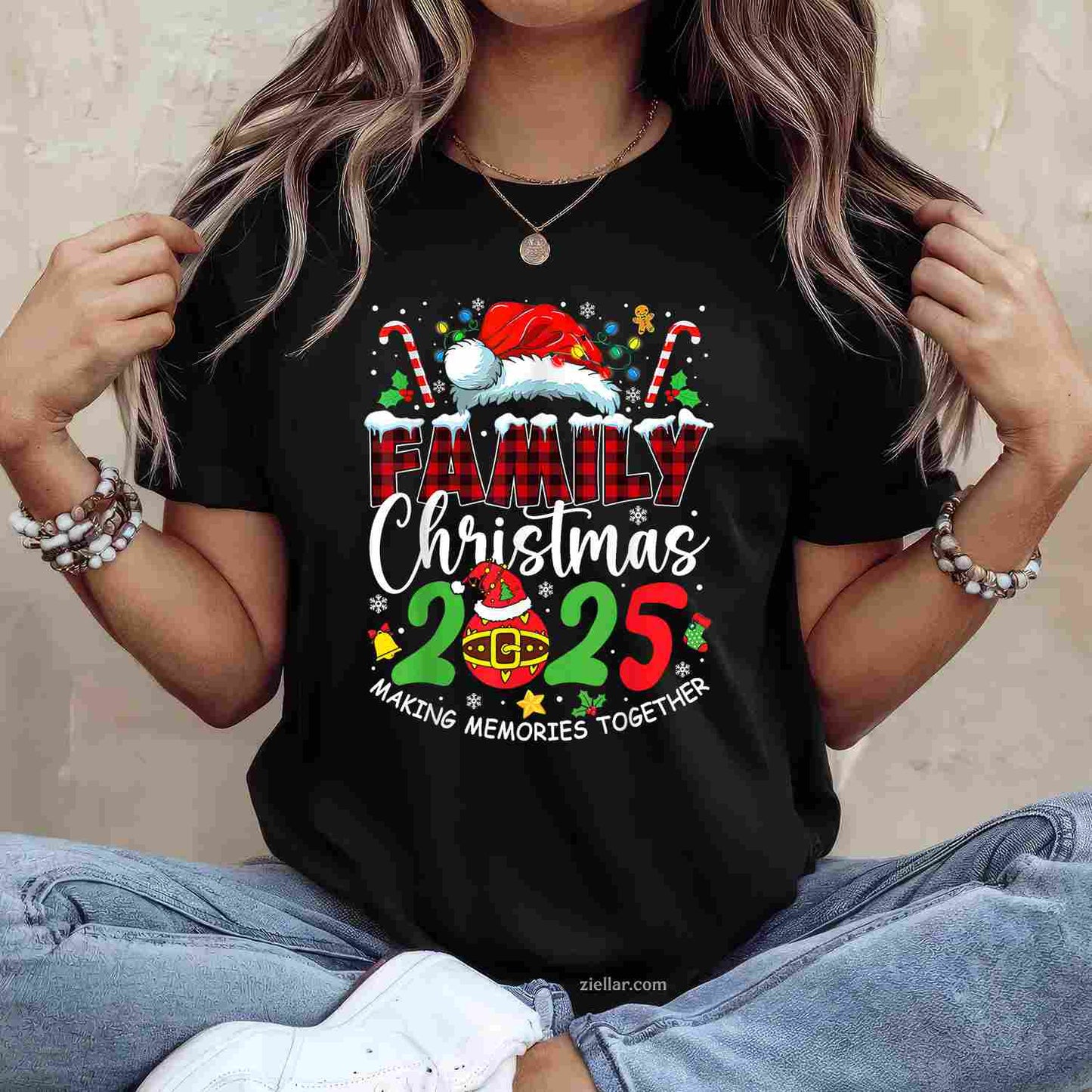 Don'T Stop Believin Santa Funny Christmas Gifts T-Shirt, A Funny Santa Christmas Believin' Tee For Adults