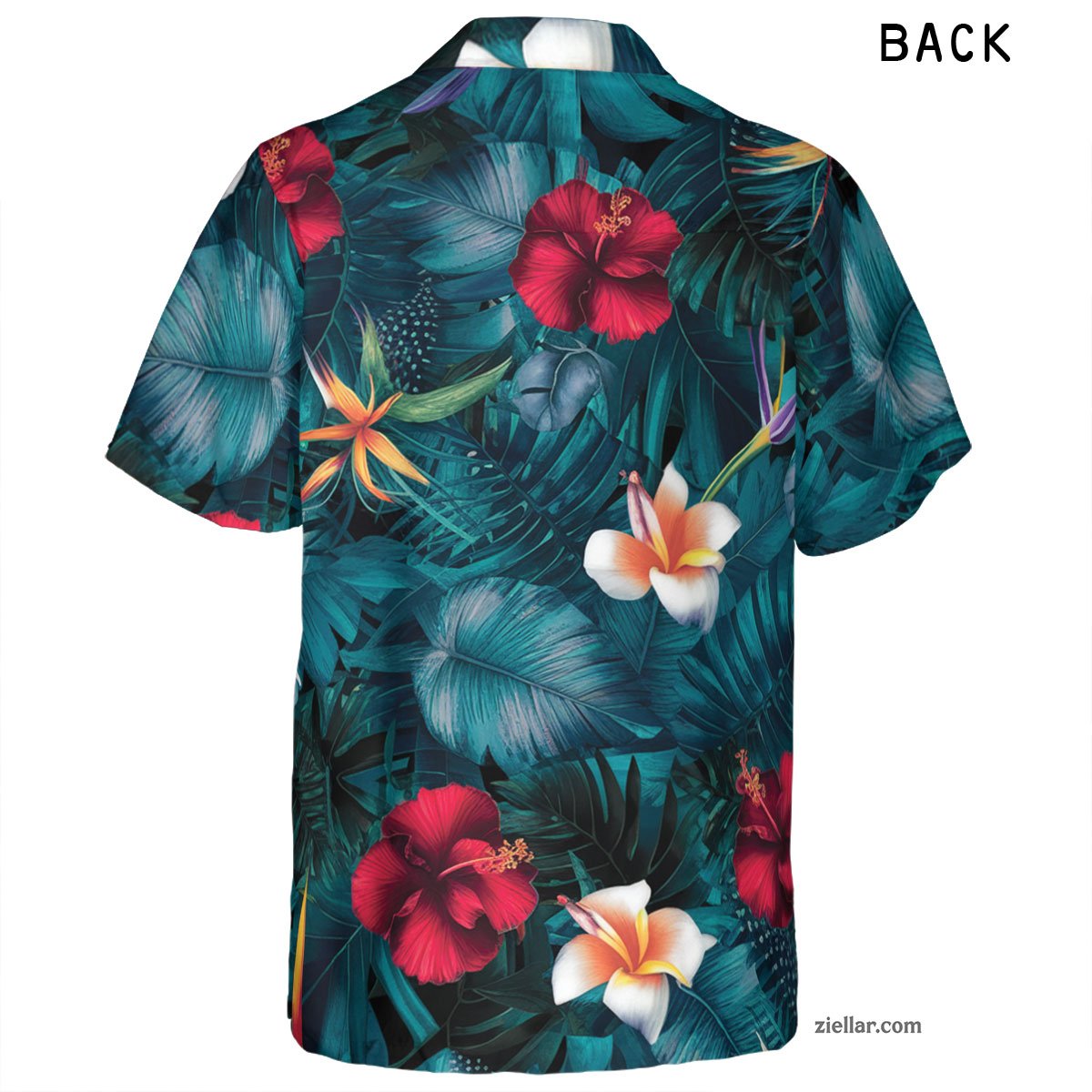 Eye-Catching Floral Hawaiian Shirt Tee, Tropical Beach Gift for Adults