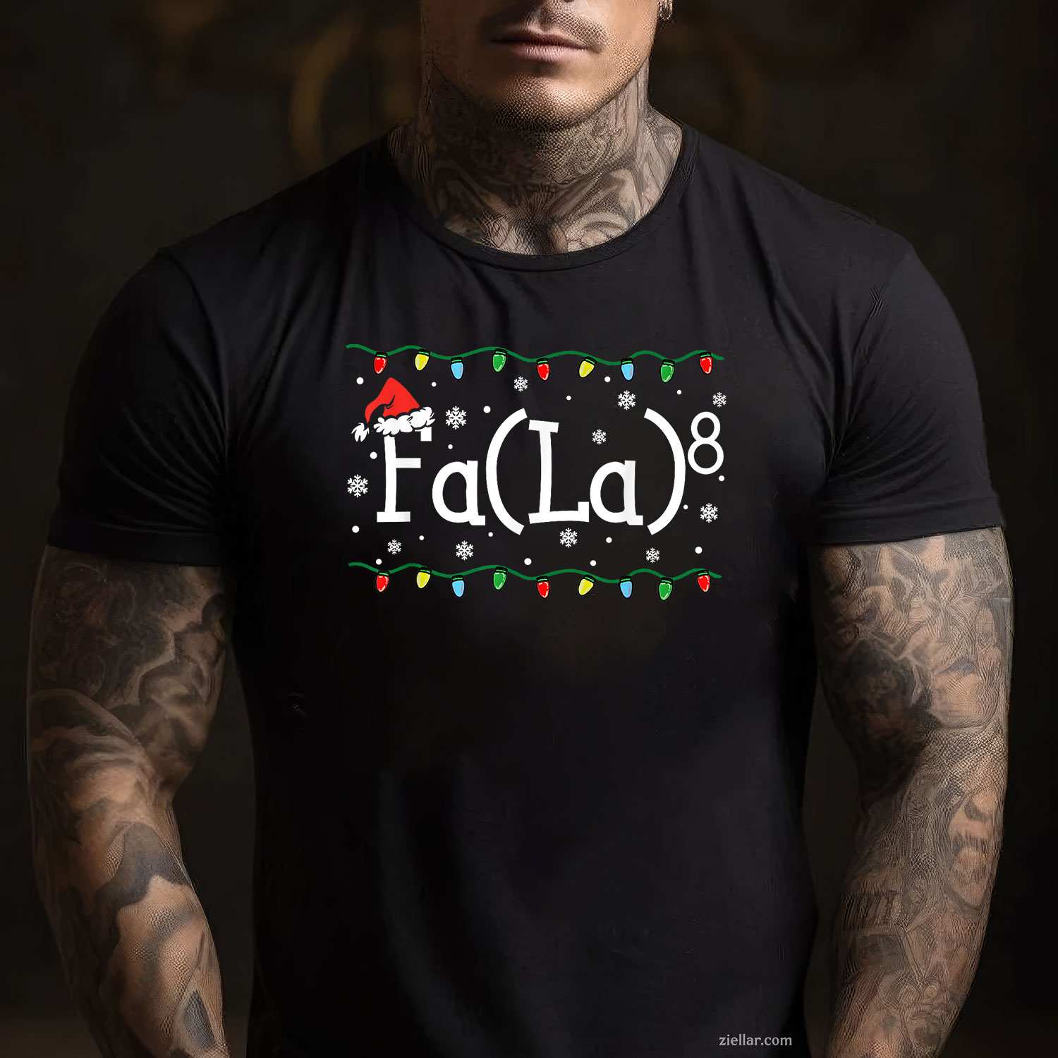 Fa (La)8 Funny Christmas Santa Fa La Math Teacher Student T-Shirt For Men Women, A Funny Math Teacher Student Christmas Tee