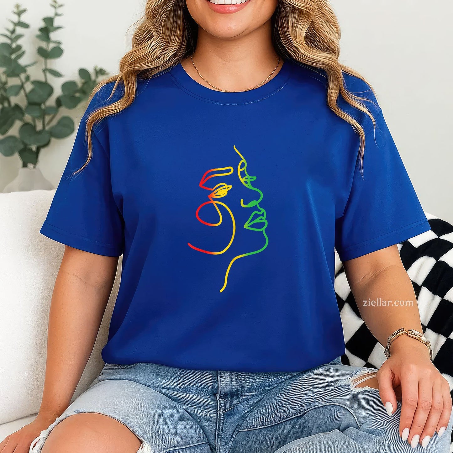 Face Abstract Juneteenth Art Back History Women