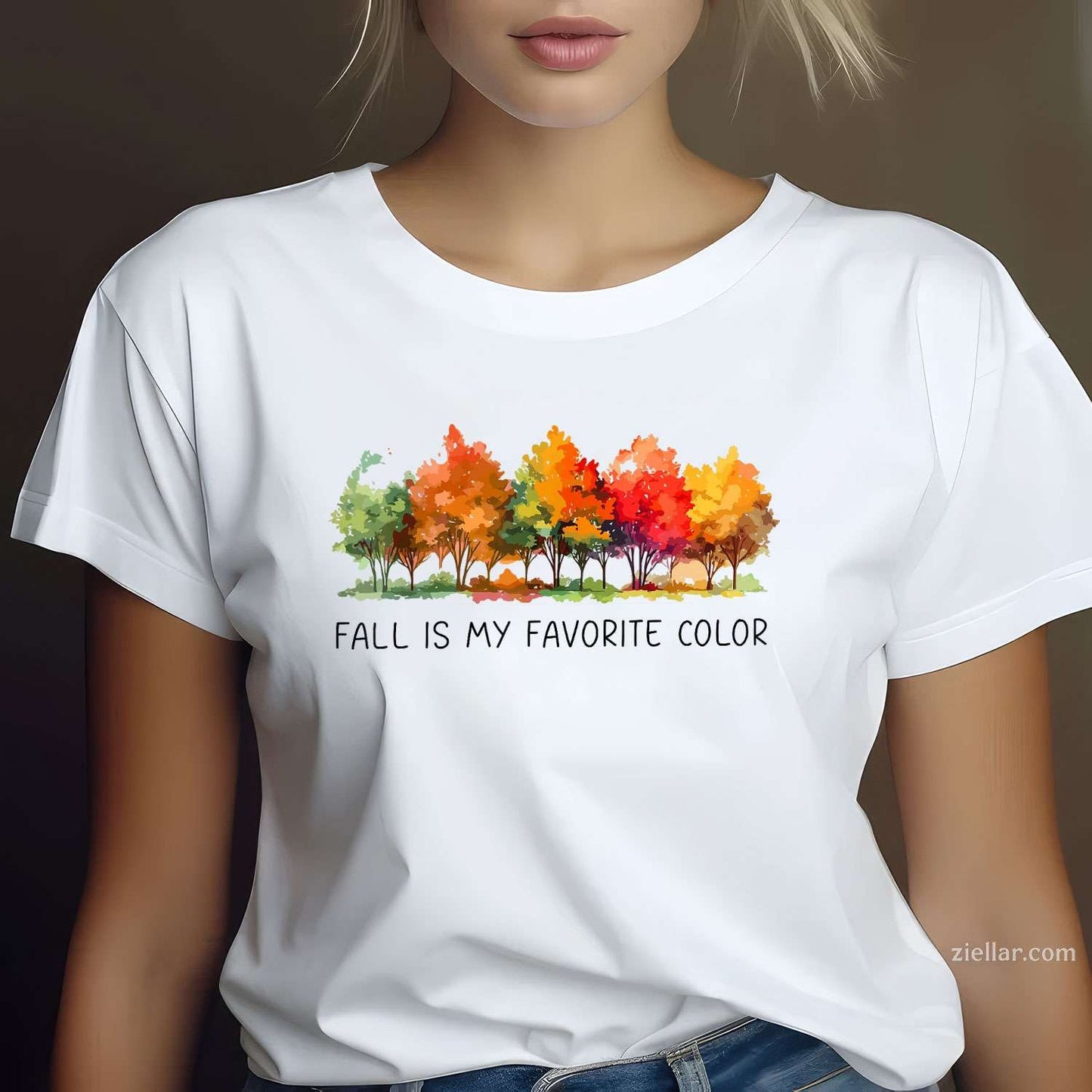 Fall Is My Favorite Color Funny Autumn Lover Tee, Graphic T-Shirt for Men Women Adults Unisex, Bold Statement Graphic, Party Outfit Favorite