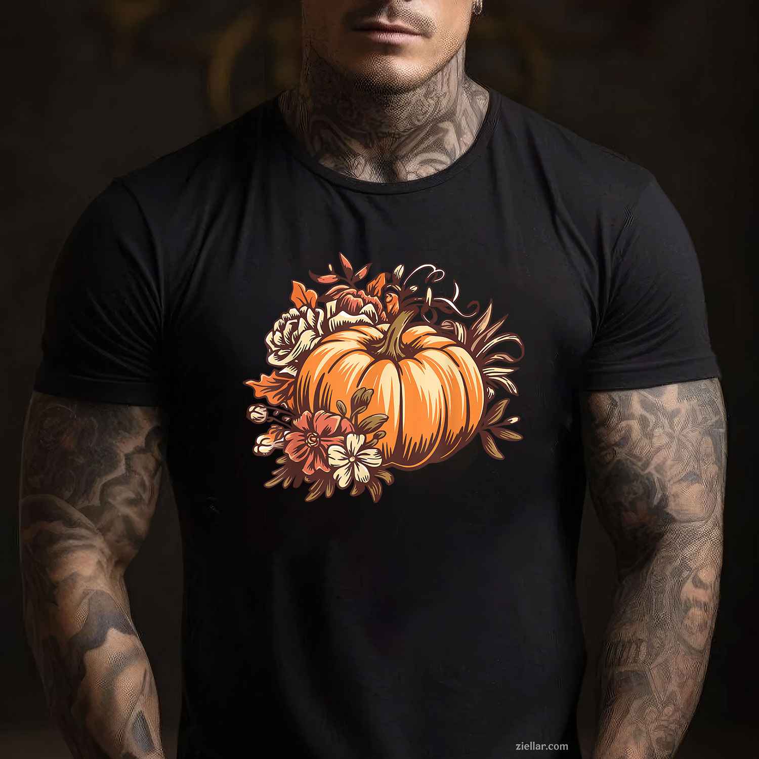 Fall Shirt Women Vintage Pumpkin Autumn Graphic Thanksgiving T-Shirt and Tee for Adults Men Women Unisex