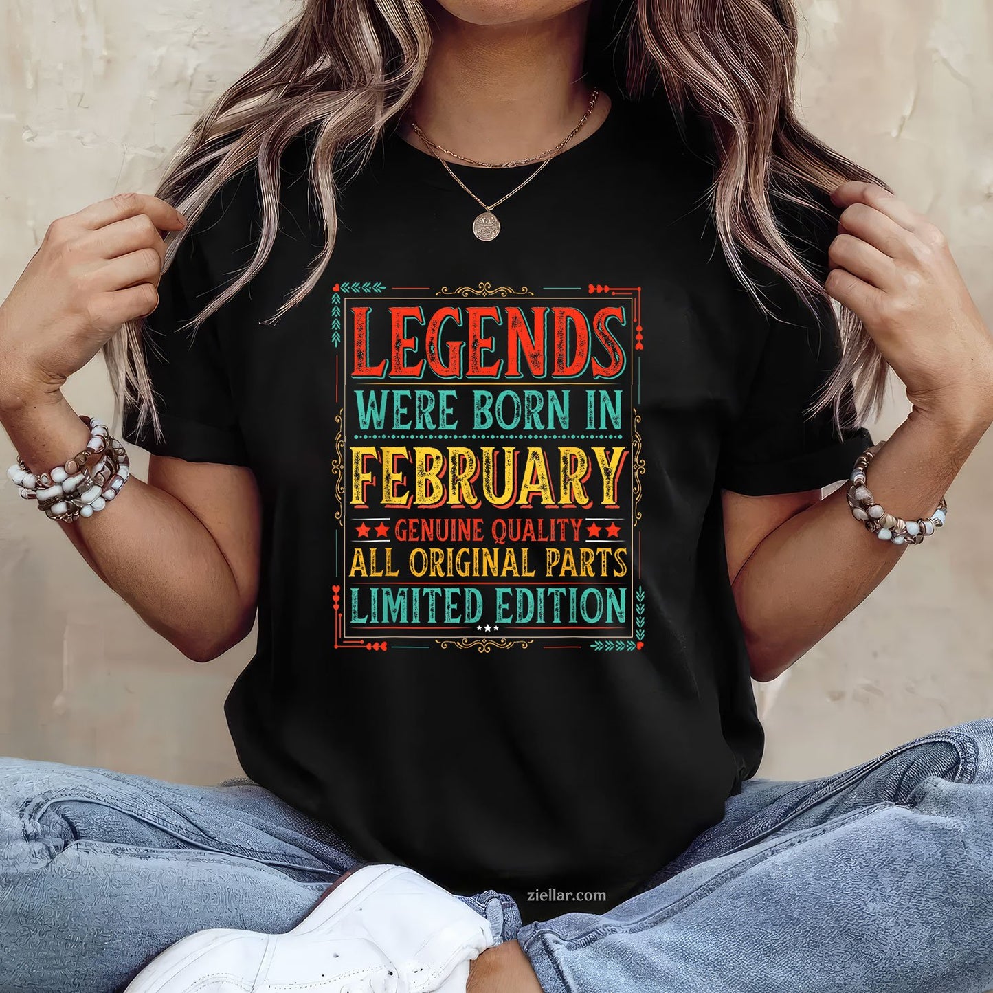 February Legends Birthday Tee and T-Shirt, Funny Dad Born in February T-Shirt for Men Adults