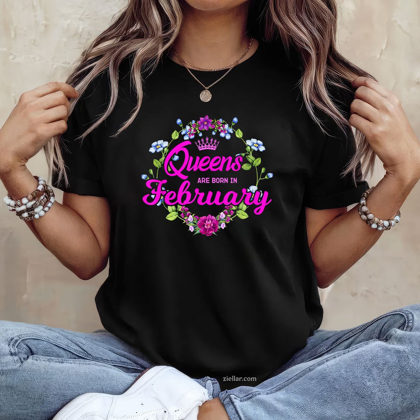 February Queen Birthday Tee and T-Shirt, Legendary Gift T-Shirt for Women Adults