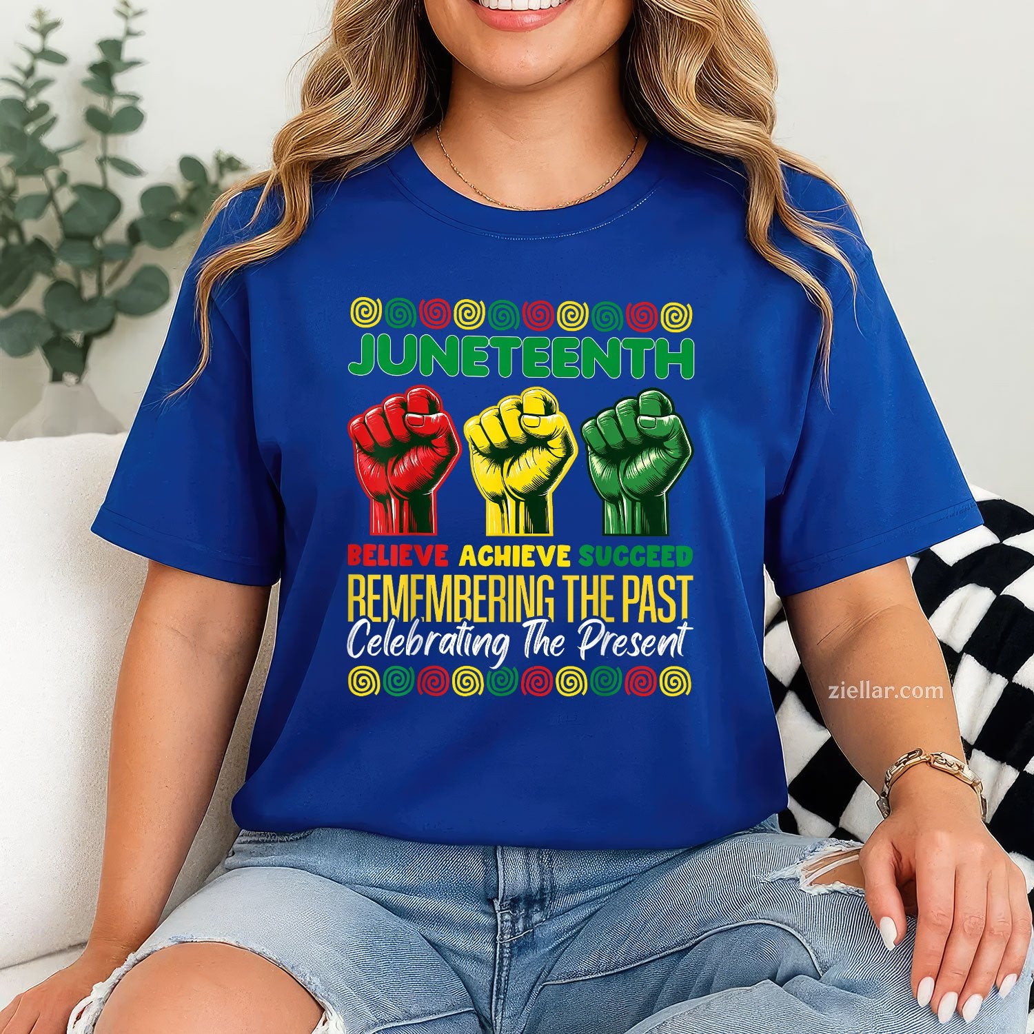 Fist African American Believe Juneteenth
