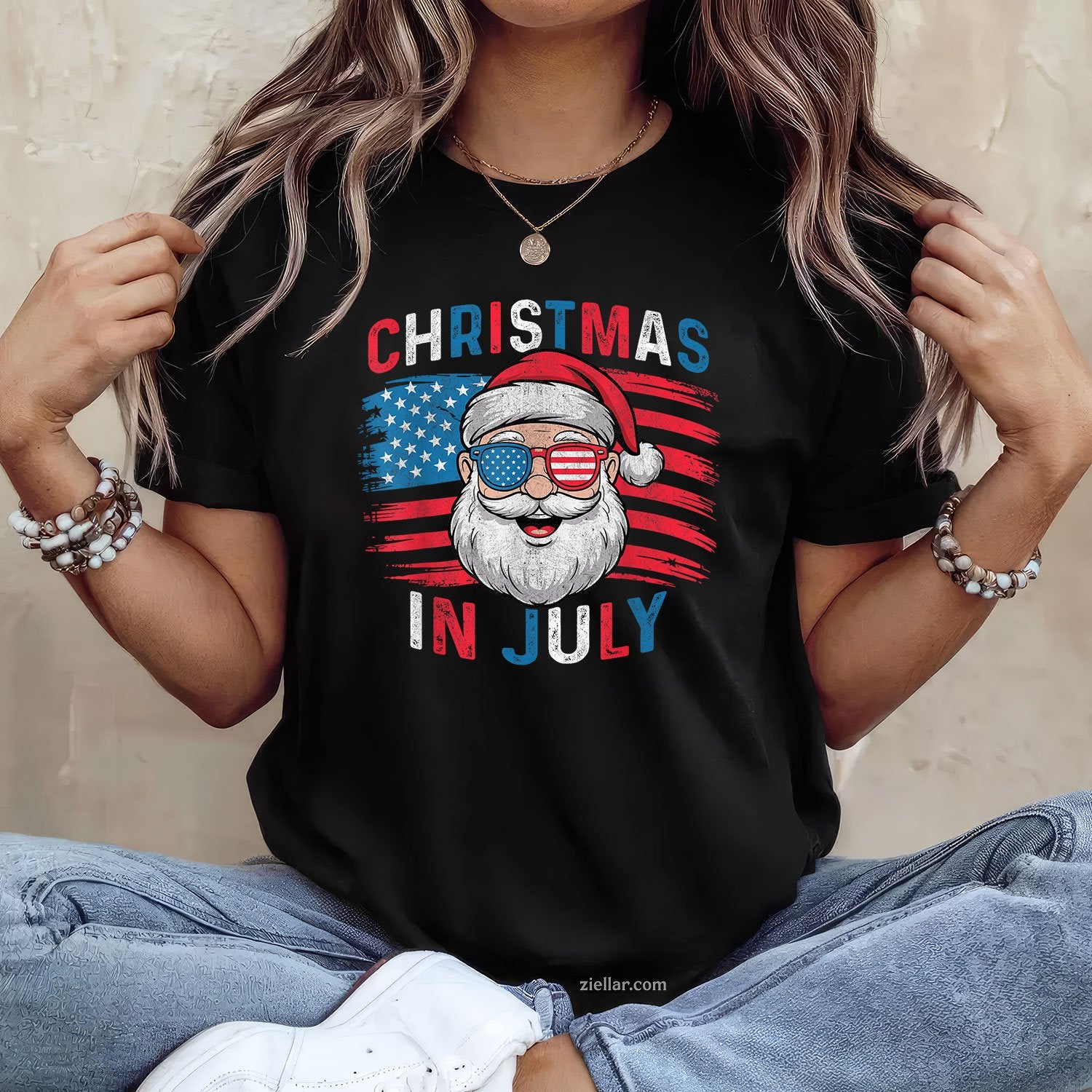 Fourth of July Christmas Us Flag
