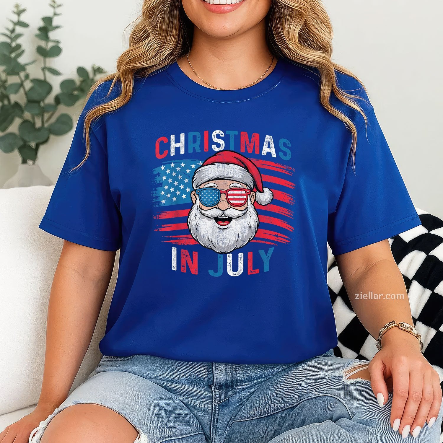 Fourth of July Christmas Us Flag