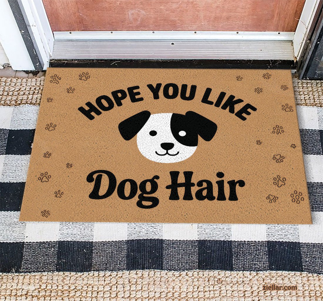 Funny Dog Hope You Like Doormat Personalized Custom Rug for Front Door