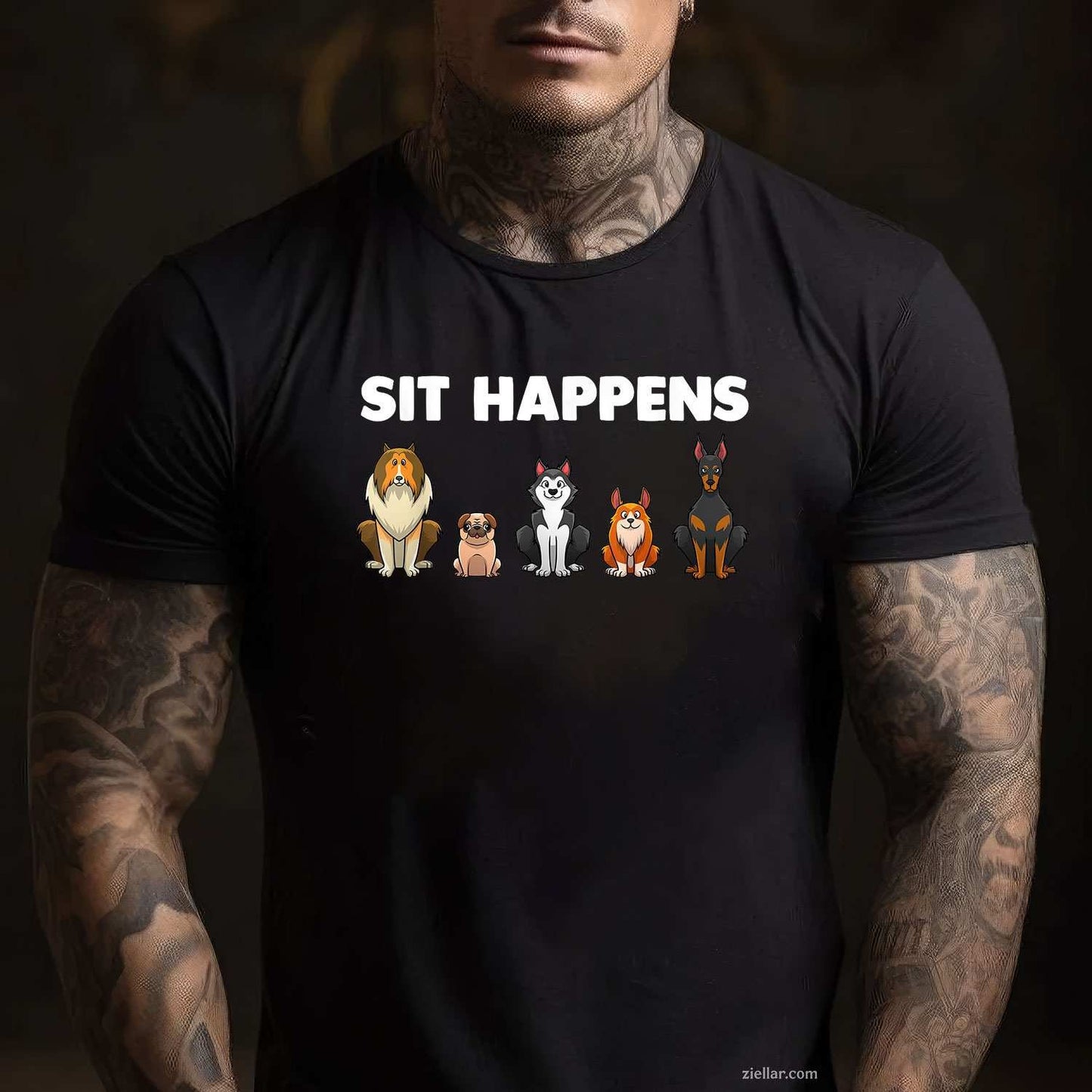 Funny Dog Training Art T-Shirt, Vintage Graphic Tee For Men Women Dog Lover, Puppy Pet