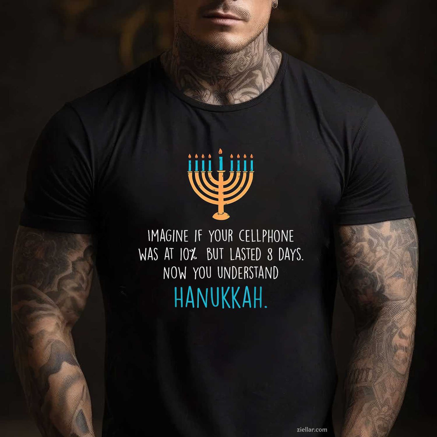 Funny Hanukkah Jewish Holiday Channukah Jew Fun Hanukkah T-Shirt_ Humorous Holiday Tee For Men And Women
