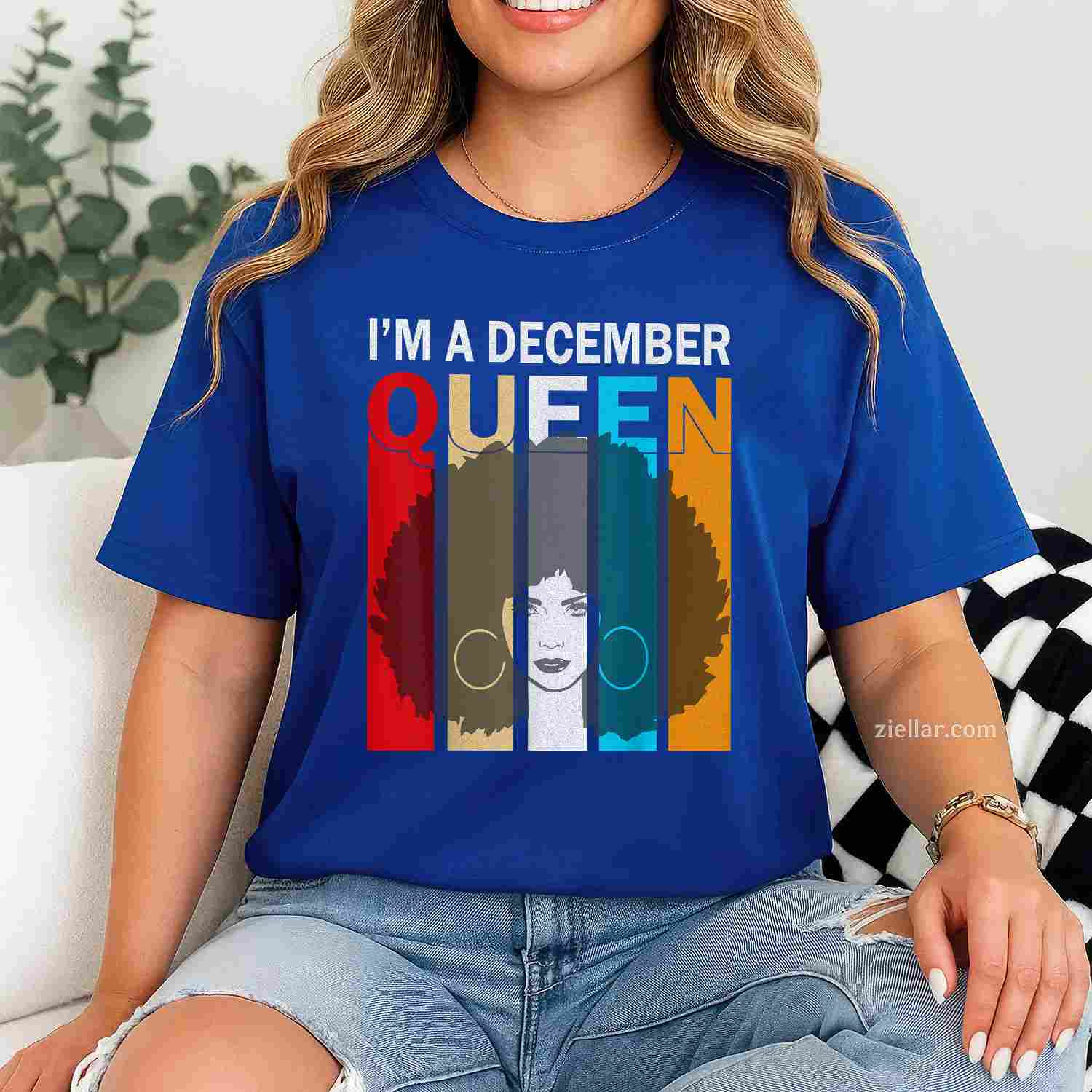 Funny Lion A Black King Was Born In December I Am Who I Am T-Shirt_ Cool Birthday Tee For Men