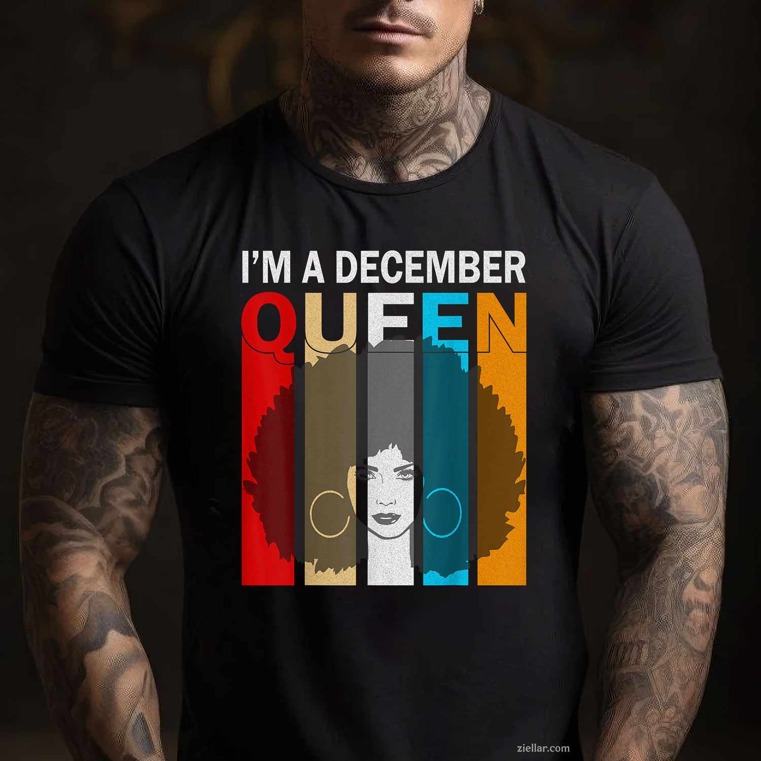 Funny Lion A Black King Was Born In December I Am Who I Am T-Shirt_ Cool Birthday Tee For Men