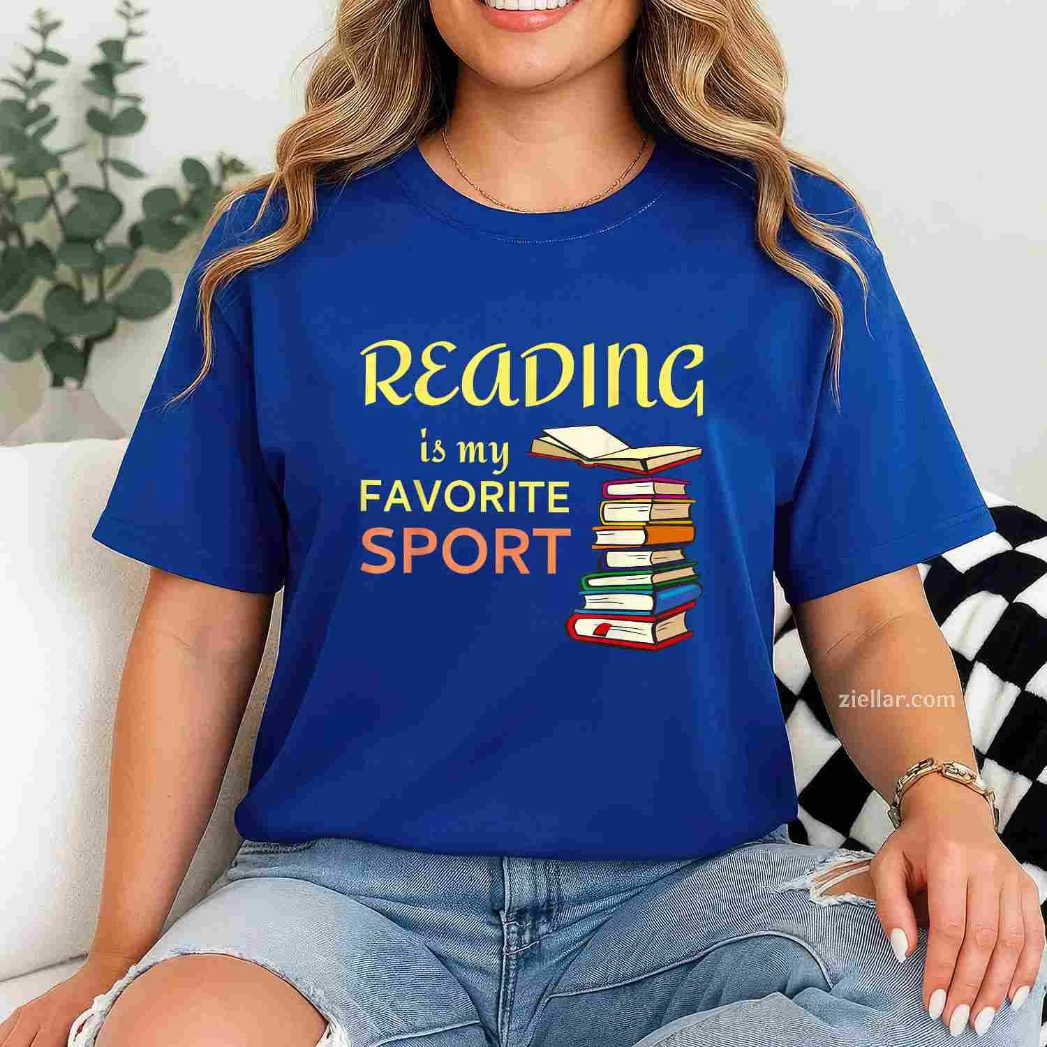 Funny T-Shirt Reading Is My Favorite Sport for Book Lovers T-Shirt