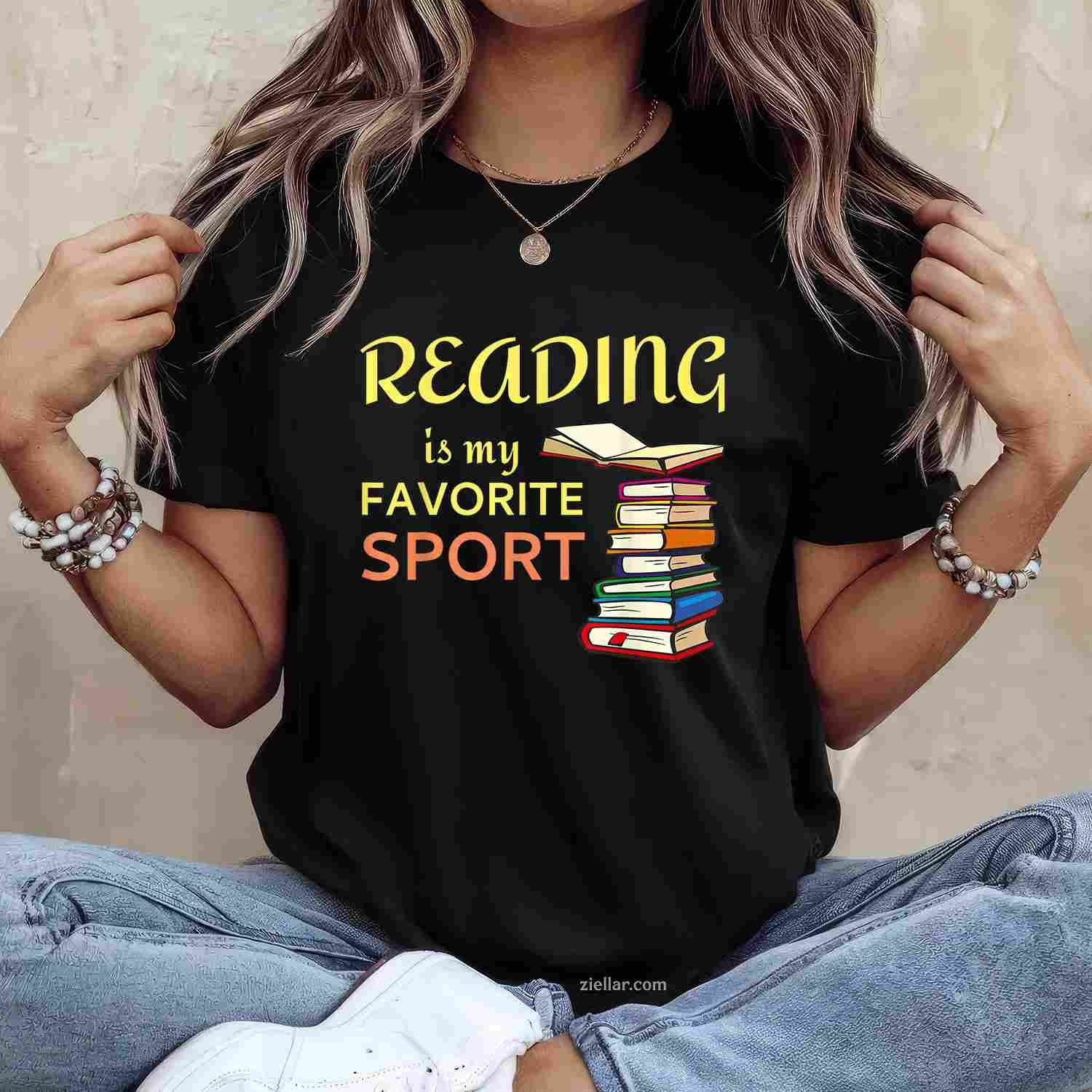Funny T-Shirt Reading Is My Favorite Sport for Book Lovers T-Shirt