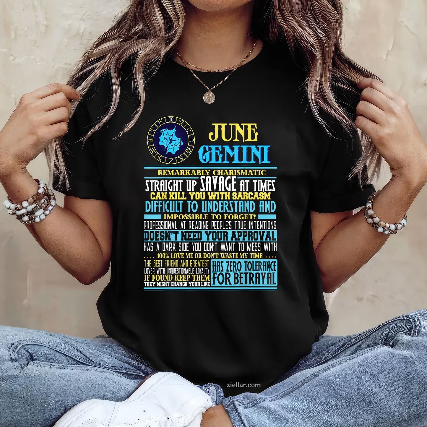 Gemini Facts Shirt Funny June