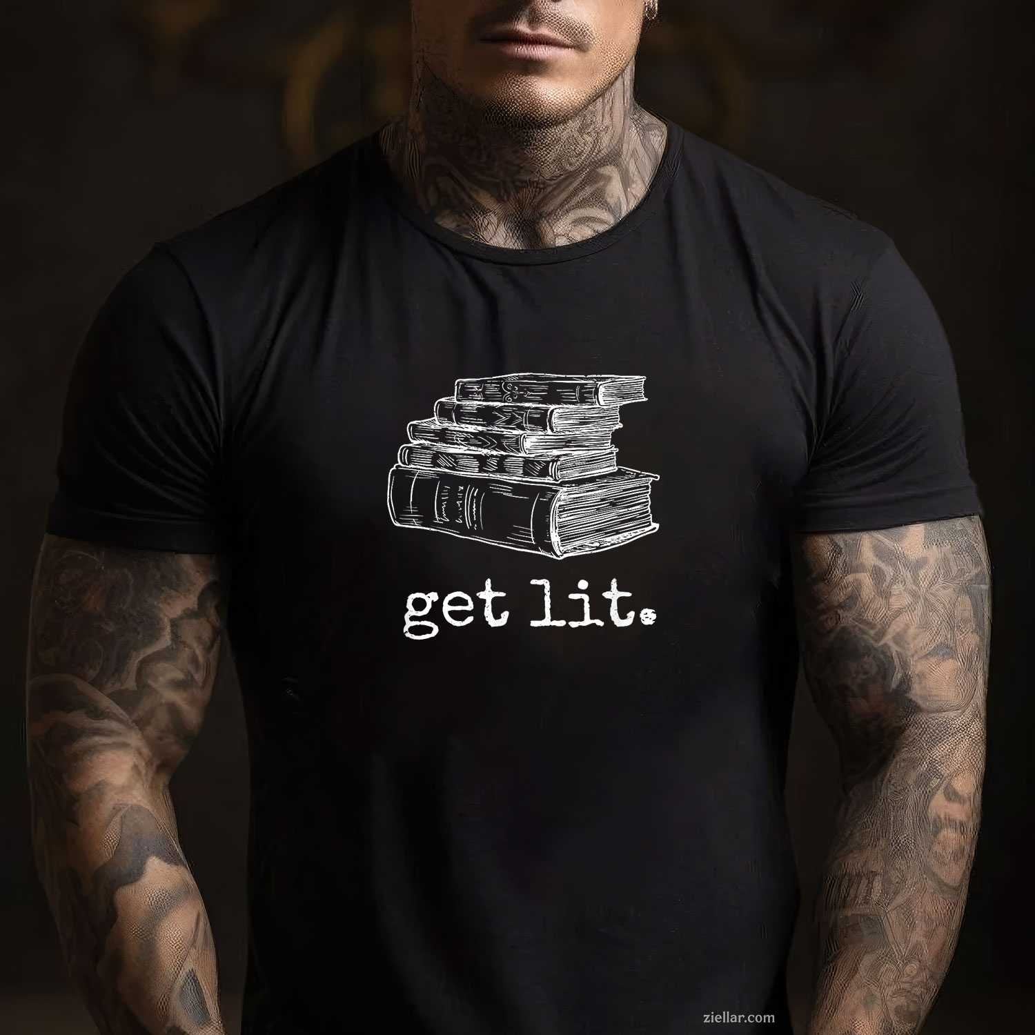 Get Lit with Books Funny Meme - Gift for Book Lover, Reading T-Shirt