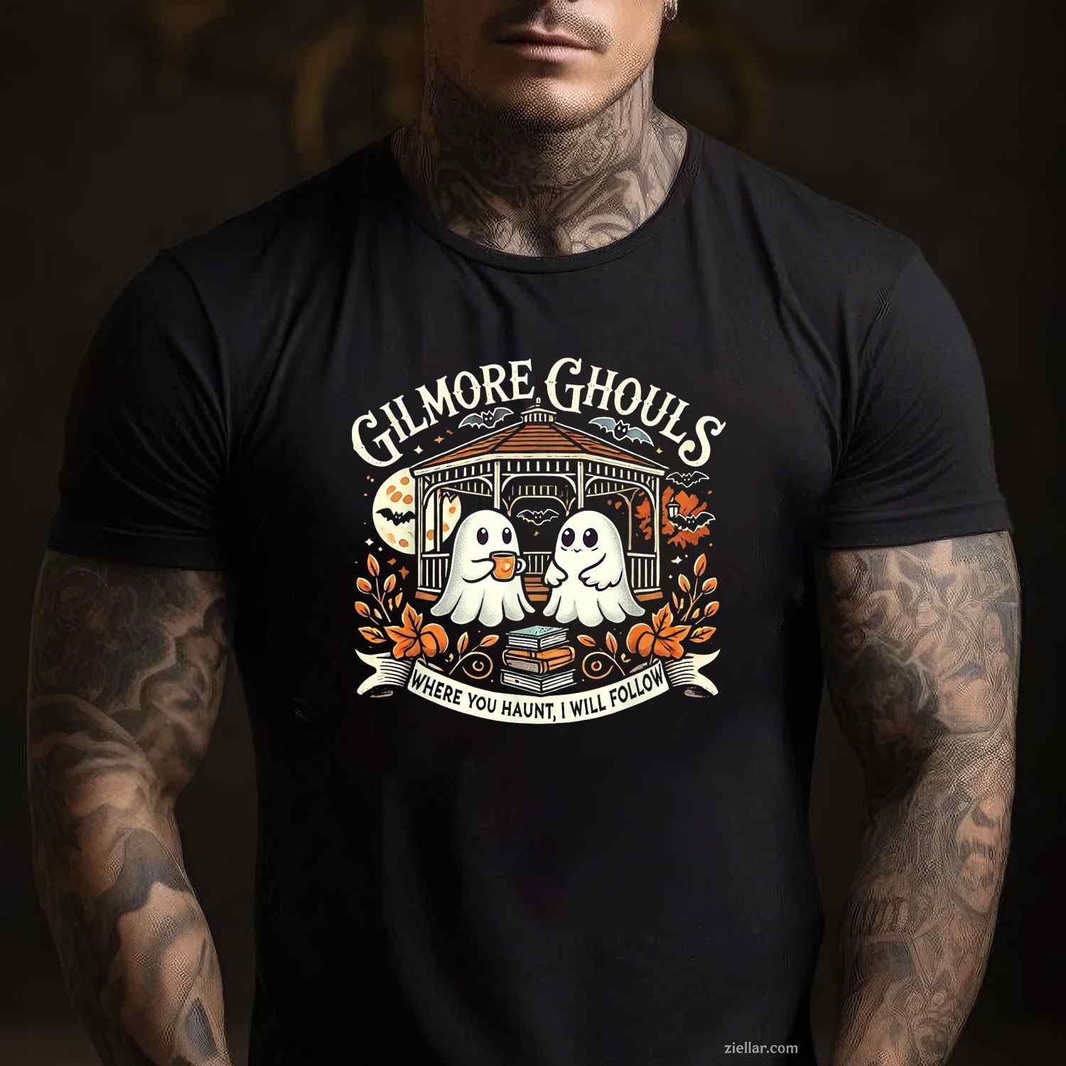 Gilmore Ghouls Where You Haunt, I Will Follow Apparel Tee, Ghost T-Shirt for Men Women Adults Unisex, Aesthetic Streetwear Top, Soft Cotton Premium Print