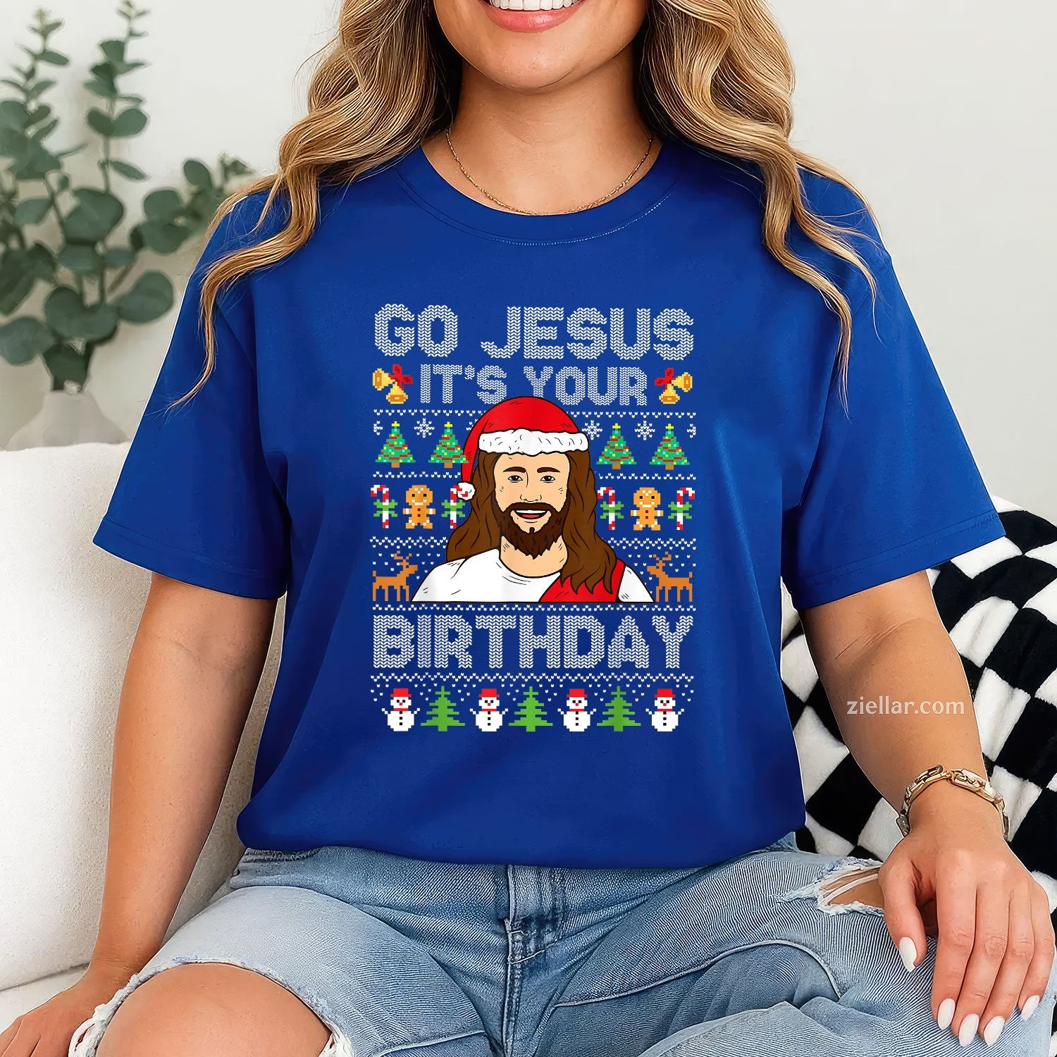 Go Jesus It’s Your Birthday Tee and T-Shirt, Funny Christmas Ugly Sweater T-Shirt for Adults