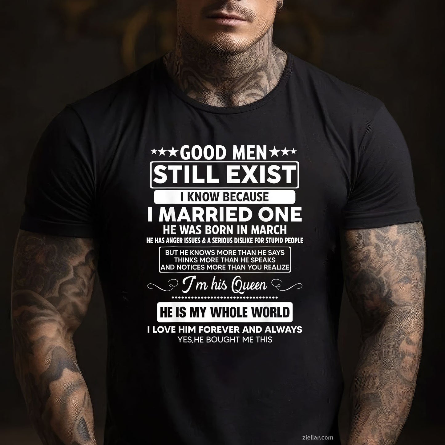 Good Men Still Exist March Birthday Tee and T-Shirt, Funny T-Shirt Gift for Men Adults