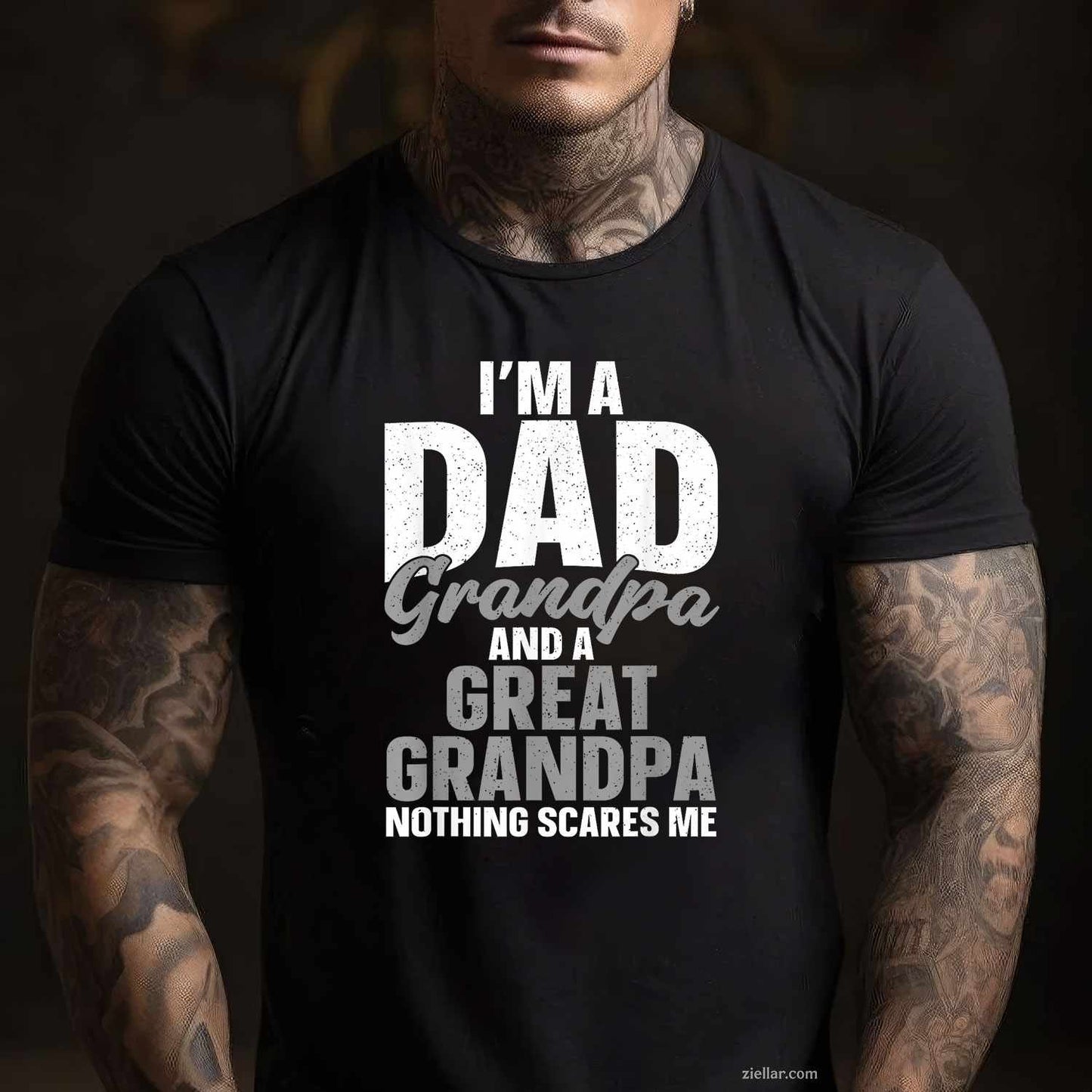 Great Grandpa Art For Great Grandfather Men Grandparents Day T-Shirt Tee