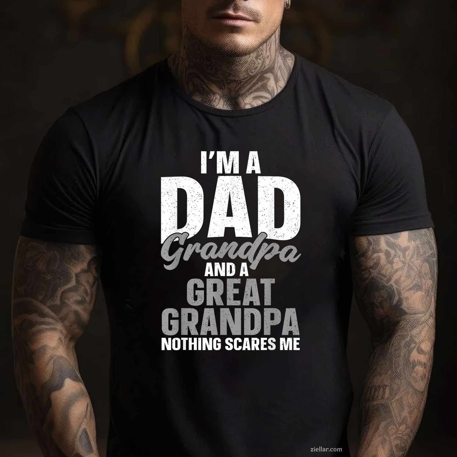 Great Grandpa Art For Great Grandfather Men Grandparents Day T-Shirt Tee
